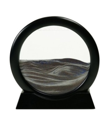 ORIGEN Home Decor Cuadro Complementos Natura | Cuadro Negro Redondo - 20x20x6cm