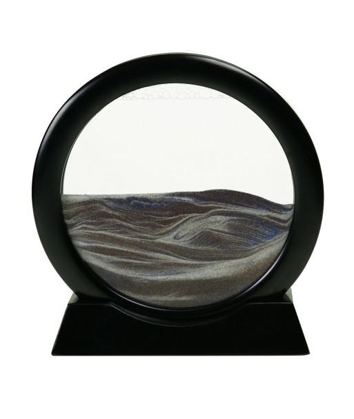 ORIGEN Home Decor Cuadro Complementos Natura | Cuadro Negro Redondo - 20x20x6cm