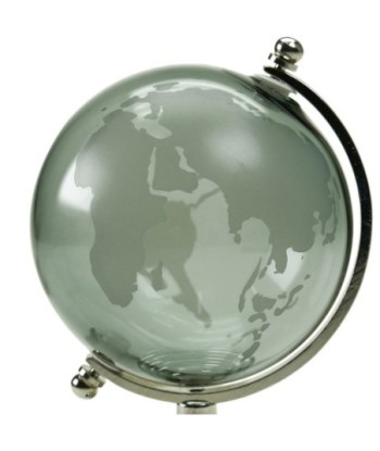 ORIGEN Home Decor Bola Globos Mundo Verde Redondo - 12x9x8cm