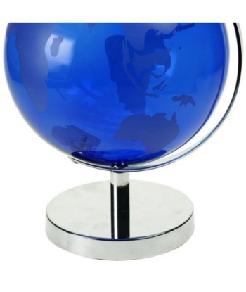 ORIGEN Home Decor Bola Globos Mundo Azul Redondo - 27x22x20cm