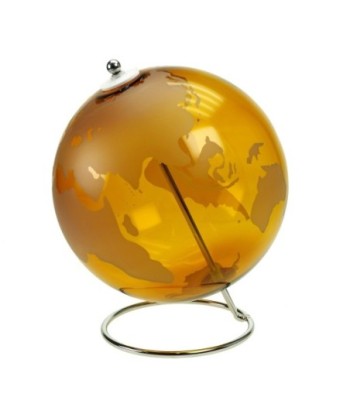 ORIGEN Home Decor Bola Globos Mundo Dorado Redondo 24x20x20cm para Decoración del Hogar
