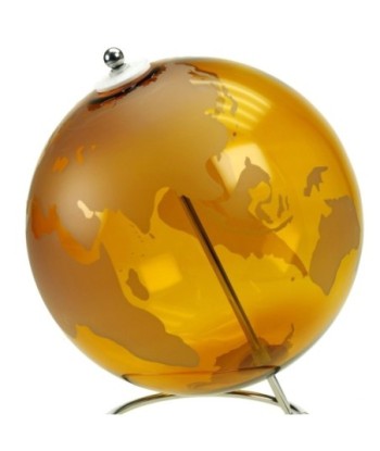 ORIGEN Home Decor Bola Globos Mundo Dorado Redondo 24x20x20cm para Decoración del Hogar