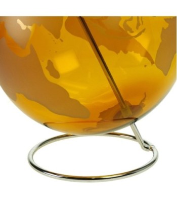 ORIGEN Home Decor Bola Globos Mundo Dorado Redondo 24x20x20cm para Decoración del Hogar