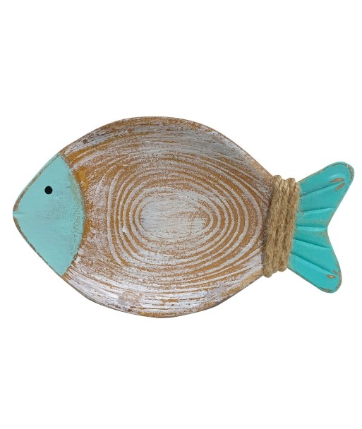 ORIGEN Home Decor Bandeja Pez Marrón 3x25x15cm - Bandejas de Decoración Náutica de Alta Calidad