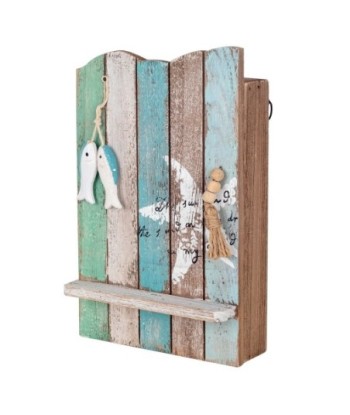 ORIGEN Home Decor Caja Llaves Cuelgallaves Azul 25x16x8cm - Organizador Llaves Pared Decorativo