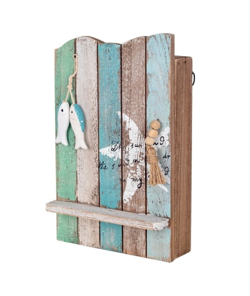 ORIGEN Home Decor Caja Llaves Cuelgallaves Azul 25x16x8cm - Organizador Llaves Pared Decorativo