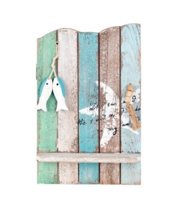 ORIGEN Home Decor Caja Llaves Cuelgallaves Azul 25x16x8cm - Organizador Llaves Pared Decorativo