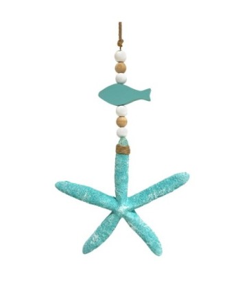 ORIGEN Home Decor Colgante Estrella Azul - 40x18x3cm | Decoración Hogar Náutica y Marinera
