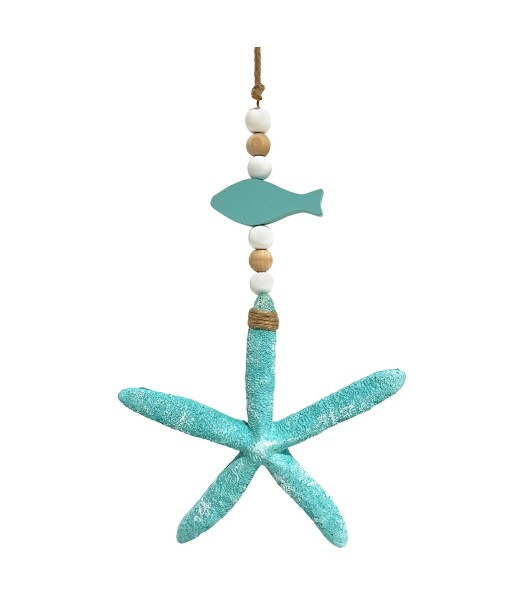 ORIGEN Home Decor Colgante Estrella Azul - 40x18x3cm | Decoración Hogar Náutica y Marinera