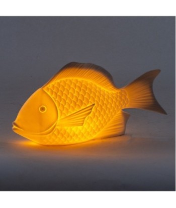 ORIGEN Home Decor Pez Led Lamparas Figura Marinera Crudo 15x26x9cm
