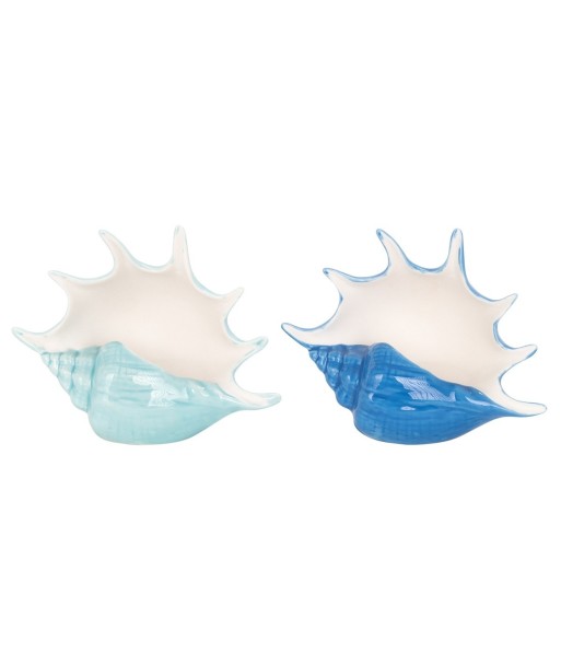 ORIGEN Home Decor Concha 2U Jarrones Y Portavelas | Portavela Blanco - 12x16x7cm