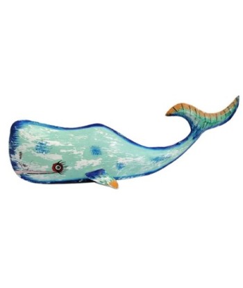 ORIGEN Home Decor Ballena Marinero Figura de Pez Verde 11x35x8cm