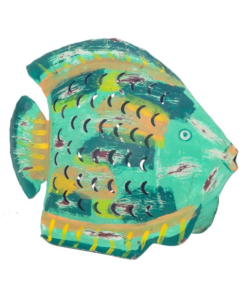 ORIGEN Home Decor Pez Verde Portavelas Marinero - Figura de Pez Verde - 24x30x9cm