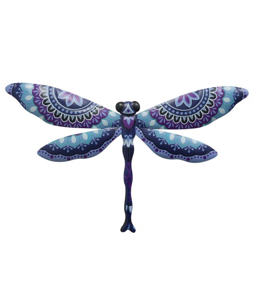 ORIGEN Home Decor Libelula Jardin Figura de Animal Azul - 19x31x1cm
