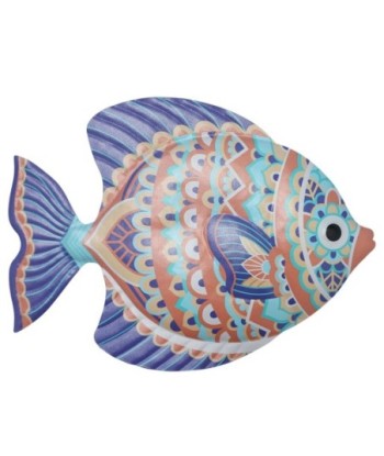 ORIGEN Home Decor Pez Jardin | Figura de Pez Gris - 23x31x2cm
