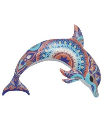 ORIGEN Home Decor Delfin Jardin Figura Marinera Crudo 30x23x1cm
