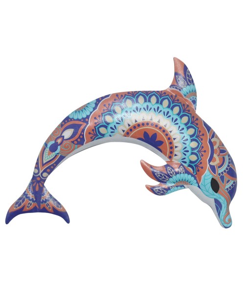 ORIGEN Home Decor Delfin Jardin Figura Marinera Crudo 30x23x1cm