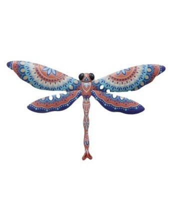 ORIGEN Home Decor Libelula Jardin Figura de Mariposa Marrón - 19x31x1cm