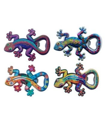 Abridor de Botellas Magnético Lagarto 4 Unidades - Ideal para Regalos Originales, Decoración y Fiesta en Casa