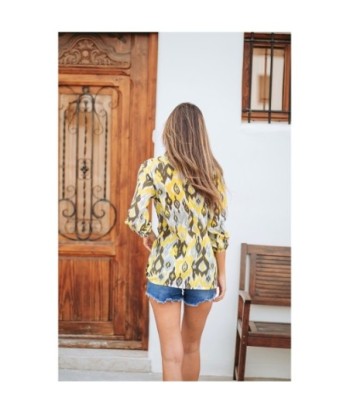 Camisa de mujer manga larga, blanca y elegante para cualquier ocasión