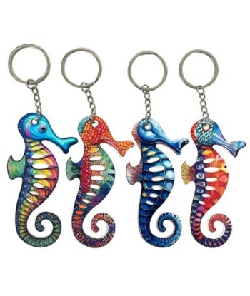 Llavero Caballito de Mar Nautico Decorativo, Regalo Original para Amantes del Mar, Accesorio Ideal para Claves