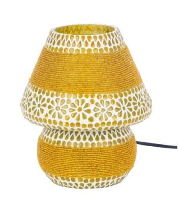 Lámpara mosaico sobremesa estilo étnico para decoración hogar
