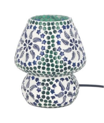 ORIGEN Home Decor Lampara Mosaico Sobremesa Lamparas | Verde - 18x14x14cm
