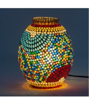 Lámpara Mosaico Sobremesa Multicolor India 25cm