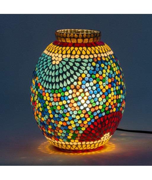 Lámpara Mosaico Sobremesa Multicolor India 25cm