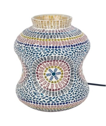 Lámpara mosaico sobremesa estilo étnico decorativo