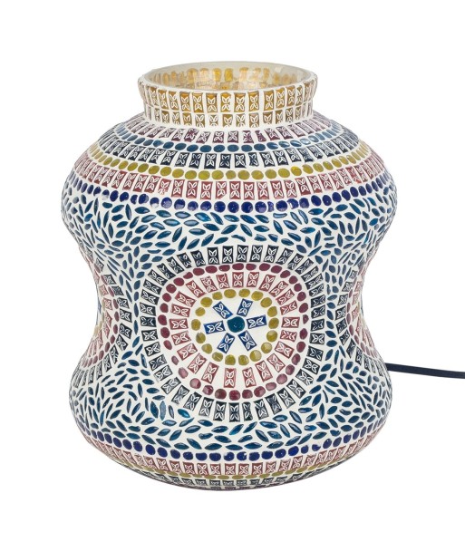 Lámpara mosaico sobremesa estilo étnico decorativo
