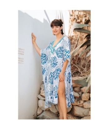 Kaftan de moda mujer, vestido largo elegante, ideal para fiestas y ocasiones especiales, estilo tunica blanca