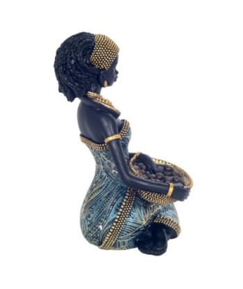 Figura Africana Decorativa de Resina, Ideal para Regalos y Decoración Moderna, 20 cm