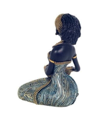 Figura Africana Decorativa de Resina, Ideal para Regalos y Decoración Moderna, 20 cm