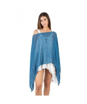 Poncho de invierno para mujer, abrigo de moda en colores vibrantes