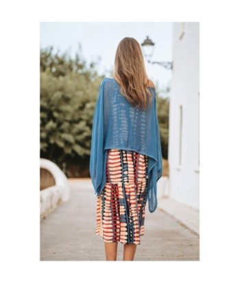 Poncho de invierno para mujer, abrigo de moda en colores vibrantes